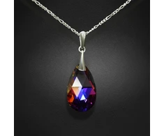 Diamond Sky Jewelry Sidabrinis pakabukas „Baroque (Volcano)“ su Swarovski® kristalais
