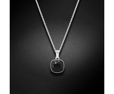 Diamond Sky Jewelry Sidabrinis pakabukas „Glare (Jet)“ su Swarovski® kristalais