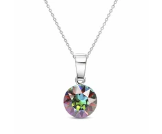 Diamond Sky Jewelry Sidabrinis pakabukas „Classic (Vitrail Medium)“ su Swarovski® kristalais