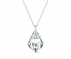 Diamond Sky Jewelry Sidabrinis pakabukas „Baroque V (Comet Argent Light)“ su Swarovski® kristalais