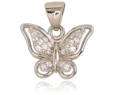 Diamond Sky Jewelry Sidabrinis pakabukas su cirkoniais „Butterfly VI“