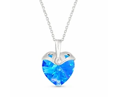 Diamond Sky Jewelry Sidabrinis pakabukas „Cupid (Aquamarine AB)“ su Swarovski® kristalais
