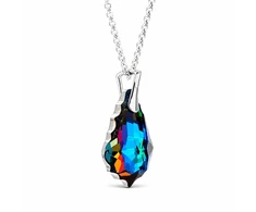 Diamond Sky Jewelry Sidabrinis pakabukas „Baroque V (Meridian Mėlyna)“ su Swarovski® kristalais
