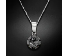 Diamond Sky Jewelry Sidabrinis pakabukas „Classic (Sidabrinis Night)“ su Swarovski® kristalais