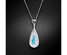 Diamond Sky Jewelry Sidabrinis pakabukas „Rainbow Waterfall (Aurora Borealis)“ su Swarovski® kristalais
