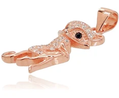 Diamond Sky Jewelry Sidabrinis pakabukas su cirkoniais „Katė II“