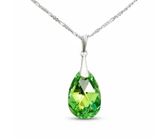Diamond Sky Jewelry Sidabrinis pakabukas „Baroque (Peridot AB)“ su Swarovski® kristalais