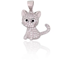 Diamond Sky Jewelry Sidabrinis pakabukas su cirkoniais „Kačiukas“