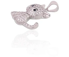 Diamond Sky Jewelry Sidabrinis pakabukas su cirkoniais „Kačiukas“