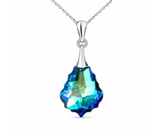 Diamond Sky Jewelry Sidabrinis pakabukas „Baroque IV (Bermuda Mėlyna)“ su Swarovski® kristalais