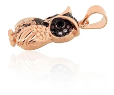Diamond Sky Jewelry Sidabrinis pakabukas su cirkoniais „Owlet“
