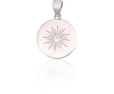 Diamond Sky Jewelry Sidabrinis pakabukas su cirkoniais „Starburst“