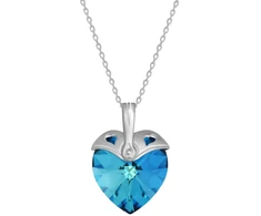 Diamond Sky Jewelry Sidabrinis pakabukas „Cupid (Bermuda Mėlyna)“ su Swarovski® kristalais