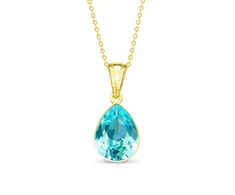 Diamond Sky Jewelry Sidabrinis pakabukas „Crystal Drop (Aqua Bohemica)“ su Preciosa® kristalais