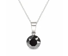 Diamond Sky Jewelry Sidabrinis pakabukas „Classic (Jet Hematite)“ su Swarovski® kristalais