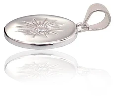 Diamond Sky Jewelry Sidabrinis pakabukas su cirkoniais „Starburst“