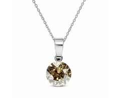 Diamond Sky Jewelry Sidabrinis pakabukas „Classic (Golden Shadow)“ su Swarovski® kristalais