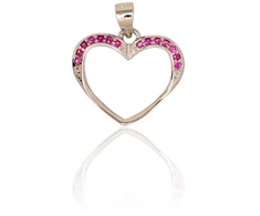 Diamond Sky Jewelry Sidabrinis pakabukas su cirkoniais „Įsimylėjusi Širdis II“