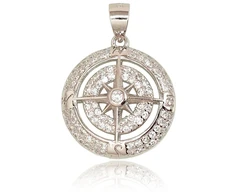Diamond Sky Jewelry Sidabrinis pakabukas su cirkoniais „North Star“
