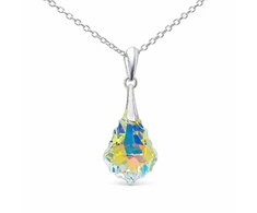 Diamond Sky Jewelry Sidabrinis pakabukas „Baroque IV (Aurora Borealis)“ su Swarovski® kristalais