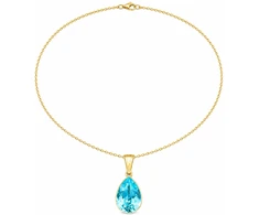 Diamond Sky Jewelry Sidabrinis pakabukas „Crystal Drop (Aqua Bohemica)“ su Preciosa® kristalais