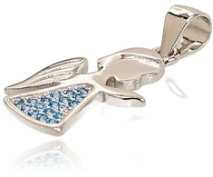 Diamond Sky Jewelry Sidabrinis pakabukas su cirkoniais „Angel X“