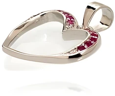 Diamond Sky Jewelry Sidabrinis pakabukas su cirkoniais „Įsimylėjusi Širdis II“
