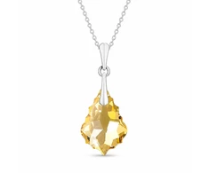 Diamond Sky Jewelry Sidabrinis papuošalų rinkinys moterims „Baroque IV (Golden Shadow)“ su Swarovski® kristalais