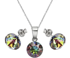 Diamond Sky Jewelry Sidabrinis papuošalų rinkinys moterims „Classic (Vitrail Medium)“ su Swarovski® kristalais