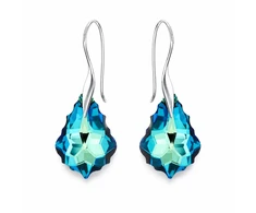Diamond Sky Jewelry Sidabrinis papuošalų rinkinys moterims DiamondSky „Baroque IV (Bermuda Mėlyna)“ su Swarovski kristalais