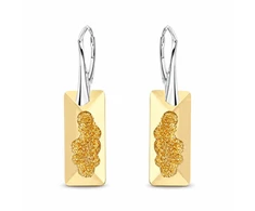 Diamond Sky Jewelry Sidabrinis papuošalų rinkinys moterims DiamondSky „Growing Crystal II (Golden Shadow)“ su Swarovski kristalais