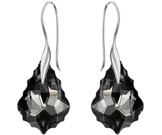Diamond Sky Jewelry Sidabrinis papuošalų rinkinys moterims „Baroque IV (Sidabrinis Night)“ su Swarovski® kristalais