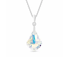 Diamond Sky Jewelry Sidabrinis papuošalų rinkinys moterims „Baroque IV (Aurora Borealis)“ su Swarovski® kristalais