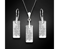 Diamond Sky Jewelry Sidabrinis papuošalų rinkinys moterims „Growing Crystal II“ su Swarovski® kristalais