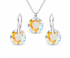 Diamond Sky Jewelry Sidabrinis papuošalų rinkinys moterims „Marianne (Shimmer)“ su Swarovski® kristalais