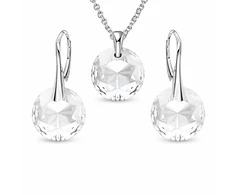 Diamond Sky Jewelry Sidabrinis papuošalų rinkinys moterims „Marianne“ su Swarovski® kristalais