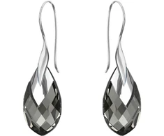 Diamond Sky Jewelry Sidabrinis papuošalų rinkinys moterims „Baroque II (Juodas Diamond Light Chrome)“ su Swarovski® kristalais