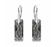 Diamond Sky Jewelry Sidabrinis papuošalų rinkinys moterims DiamondSky „Growing Crystal II (Sidabrinis Night)“ su Swarovski kristalais