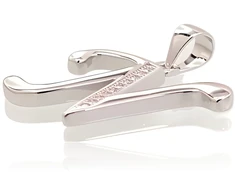 Diamond Sky Jewelry Sidabrinis raidės pakabukas su cirkoniais „N II“