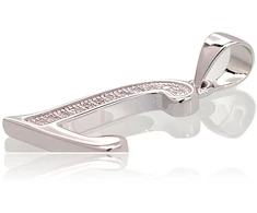 Diamond Sky Jewelry Sidabrinis raidės pakabukas su cirkoniais „L“