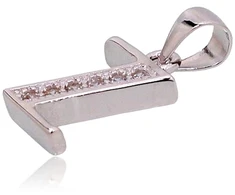 Diamond Sky Jewelry Sidabrinis raidės pakabukas su cirkoniais „Z“