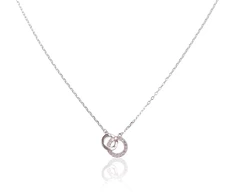 Diamond Sky Jewelry Sidabrinis vėrinys su cirkoniais „Žiedų Šokis“