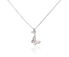 Diamond Sky Jewelry Sidabrinis vėrinys su cirkoniais ir perlamutru „Sidabrinis Flight“