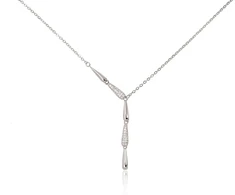 Diamond Sky Jewelry Sidabrinis vėrinys su cirkoniais „Moonlit Drops“