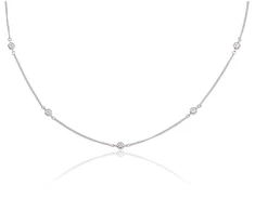 Diamond Sky Jewelry Sidabrinis vėrinys su cirkoniais „Chandelier Row“