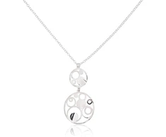 Diamond Sky Jewelry Sidabrinis vėrinys „Twin Moons“