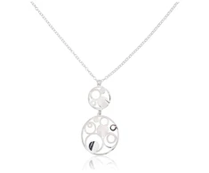 Diamond Sky Jewelry Sidabrinis vėrinys „Twin Moons“