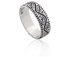 Diamond Sky Jewelry Sidabrinis žiedas „Damascus Vine II“
