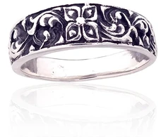 Diamond Sky Jewelry Sidabrinis žiedas „Damask Bloom“