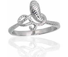 Diamond Sky Jewelry Sidabrinis žiedas „Gyvatė II“